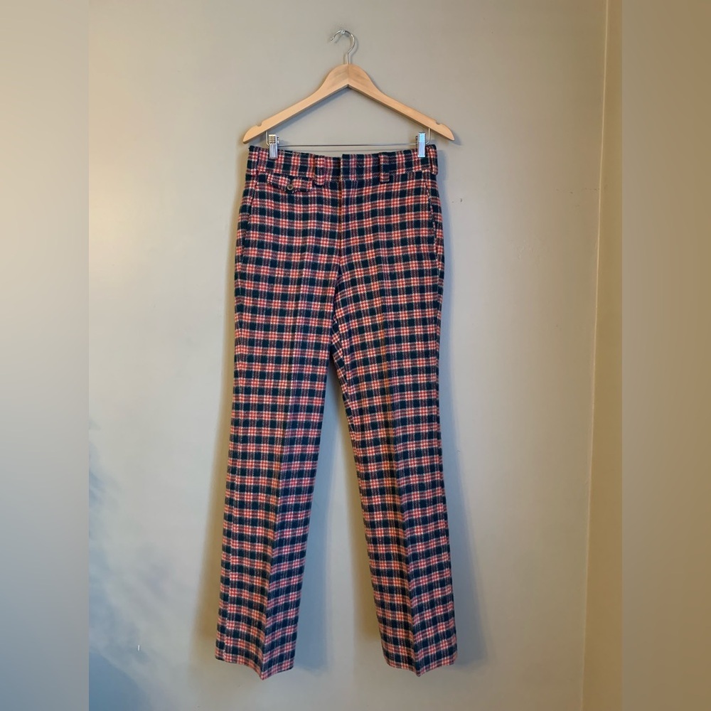 Vtg Country Britches Menswear Wool 60s Plaid Pants British English Countryside